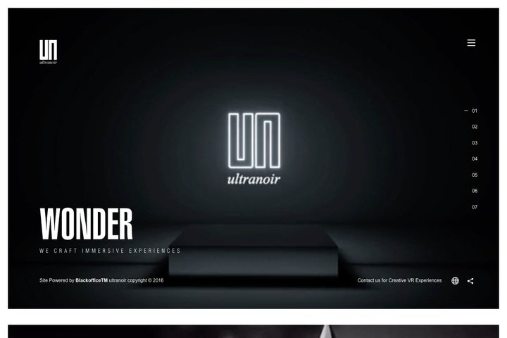 ULTRANOIR VR website preview